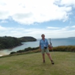 Brigit op golf court met mooi uitzicht